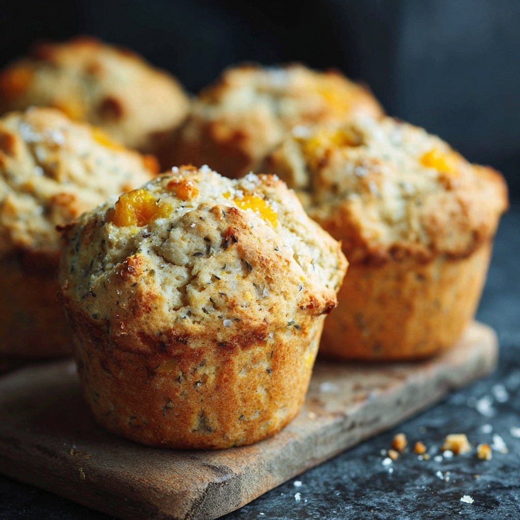 Sweet Dandelion Peach Muffins