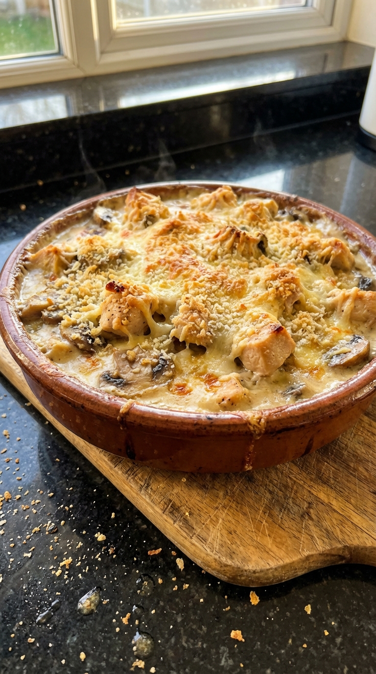 Savory Chicken and Mushroom Bake