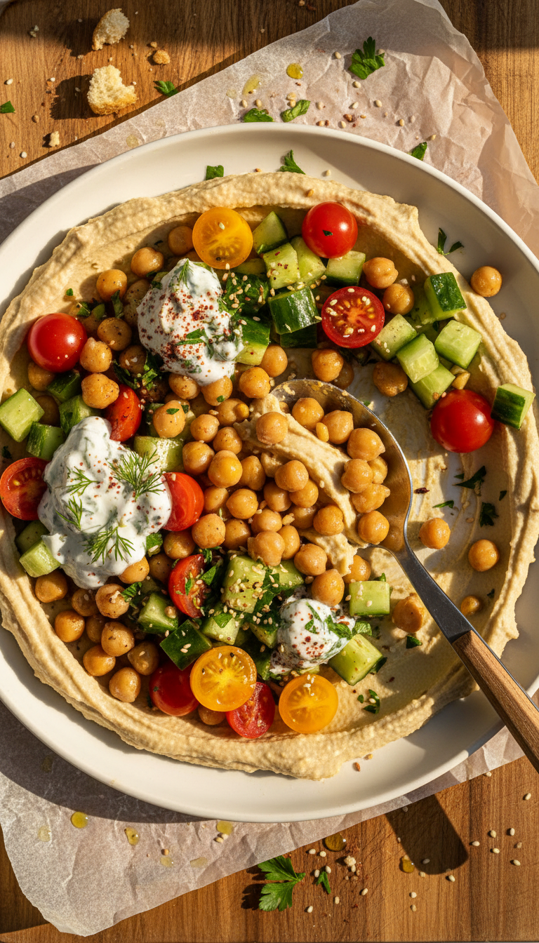 Quick Mediterranean Chickpea Bowl
