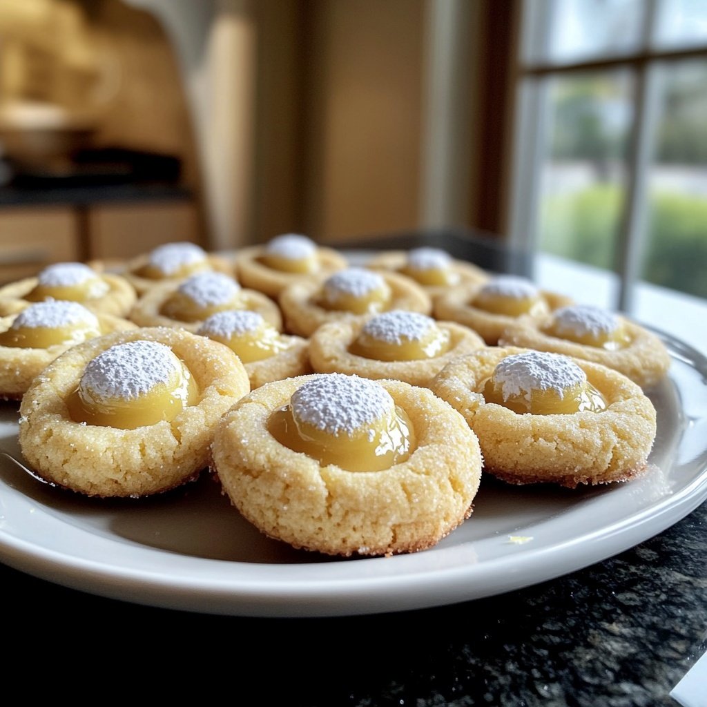 Meyer Lemon Thumbprint Cookies