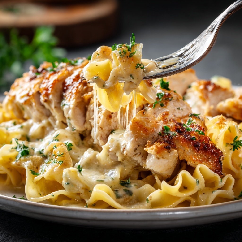 Creamy Chicken Breast with Egg Noodles