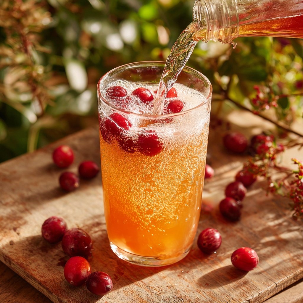 Spiced Cranberry Orange Fizz