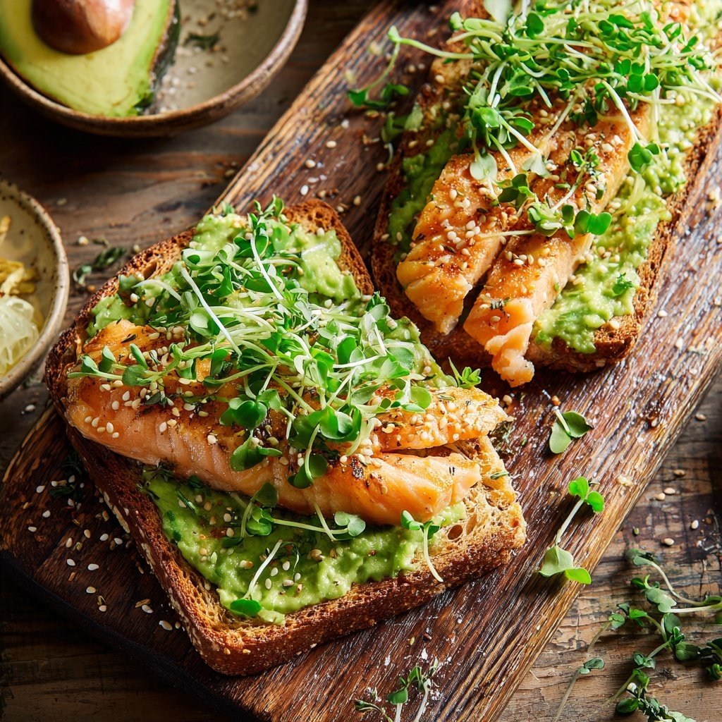 Salmon Avocado Toast Delight