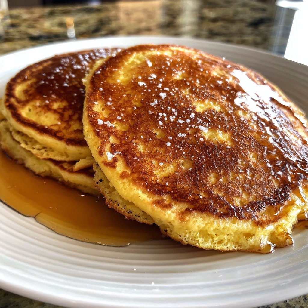 Fluffy Lemon Ricotta Pancakes with Berries​