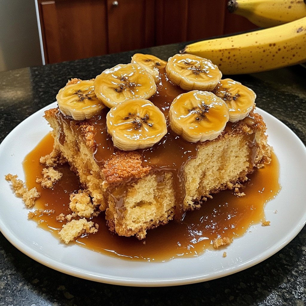 Bananas Foster with Pound Cake