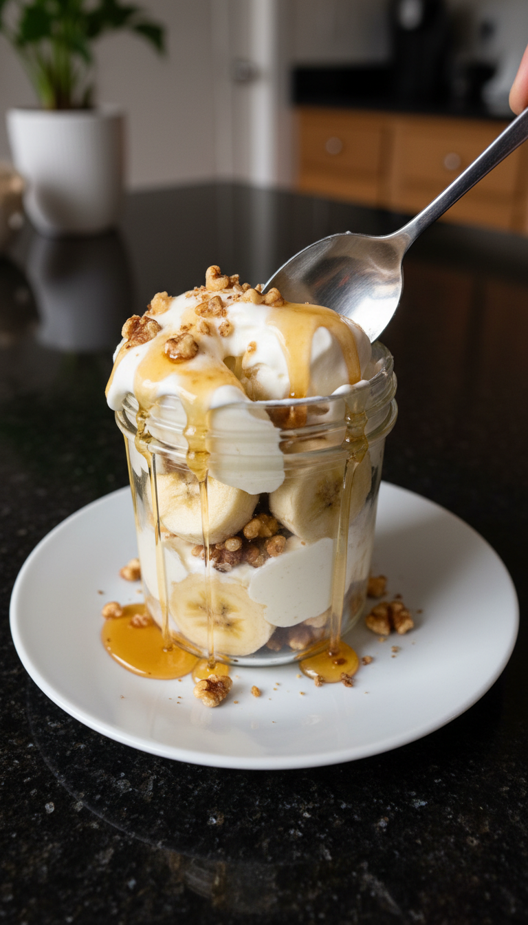 Banana-Nut Frozen Yogurt Parfait