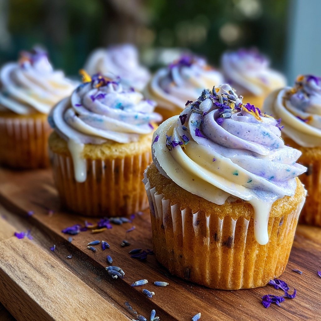 Lavender Lemonade Cupcakes