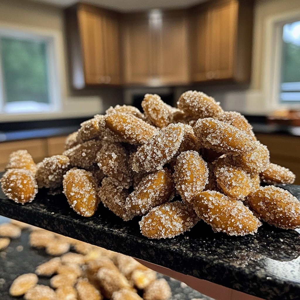 Caramelized Cinnamon Sugar Almonds