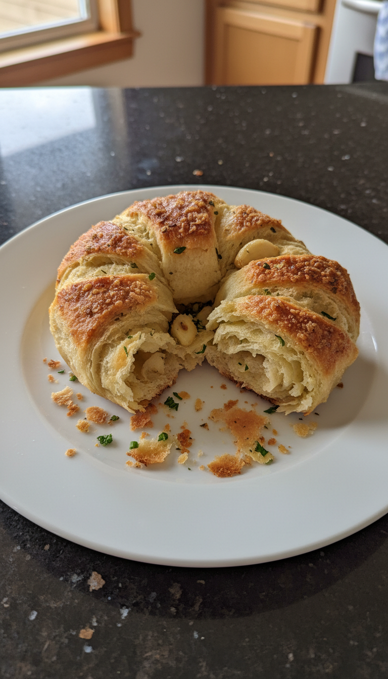 Gourmet Garlic Croissant Roll