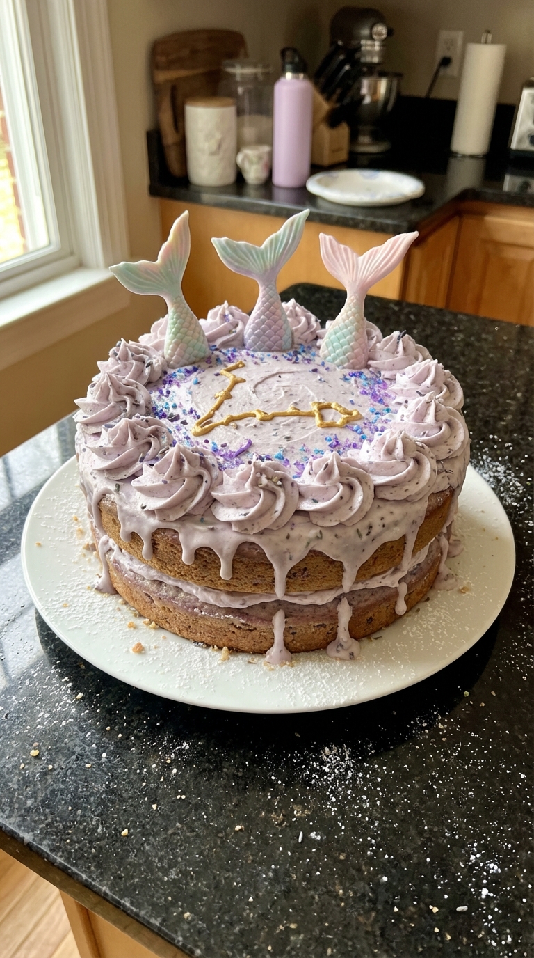Lavender Pisces Cake