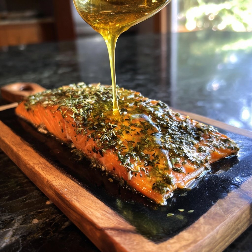 Herb-Infused Honey Salmon Marinade