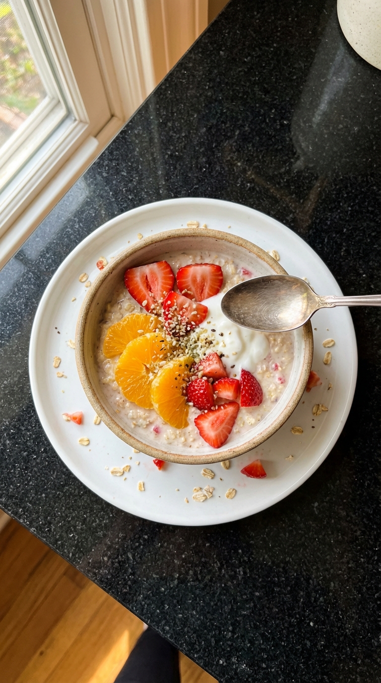 Strawberry Orange Overnight Oats
