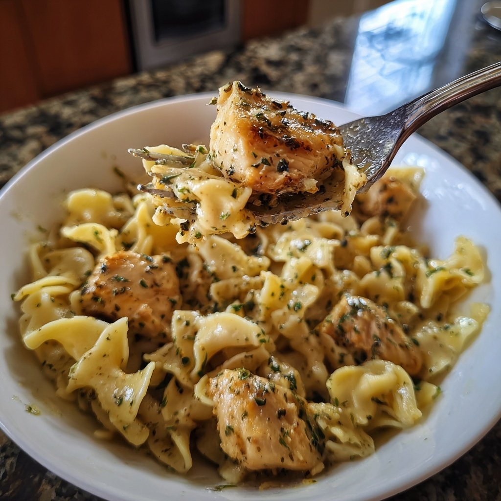 Chicken with Buttered Noodles