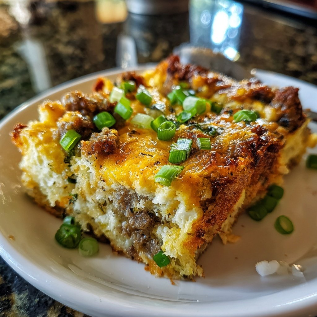 Easy Breakfast Sausage Egg Casserole