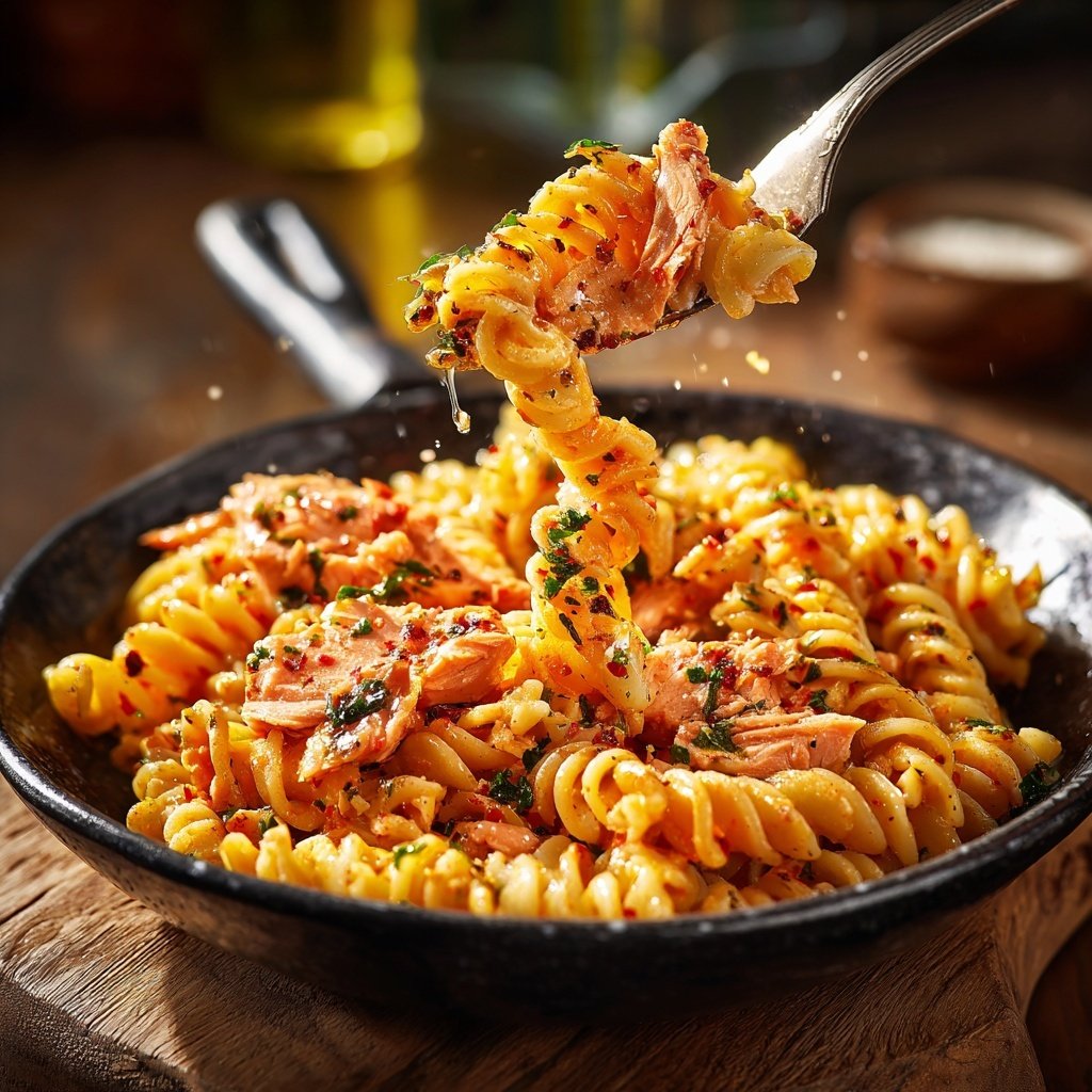 Smoky Paprika Salmon Pasta Bowl