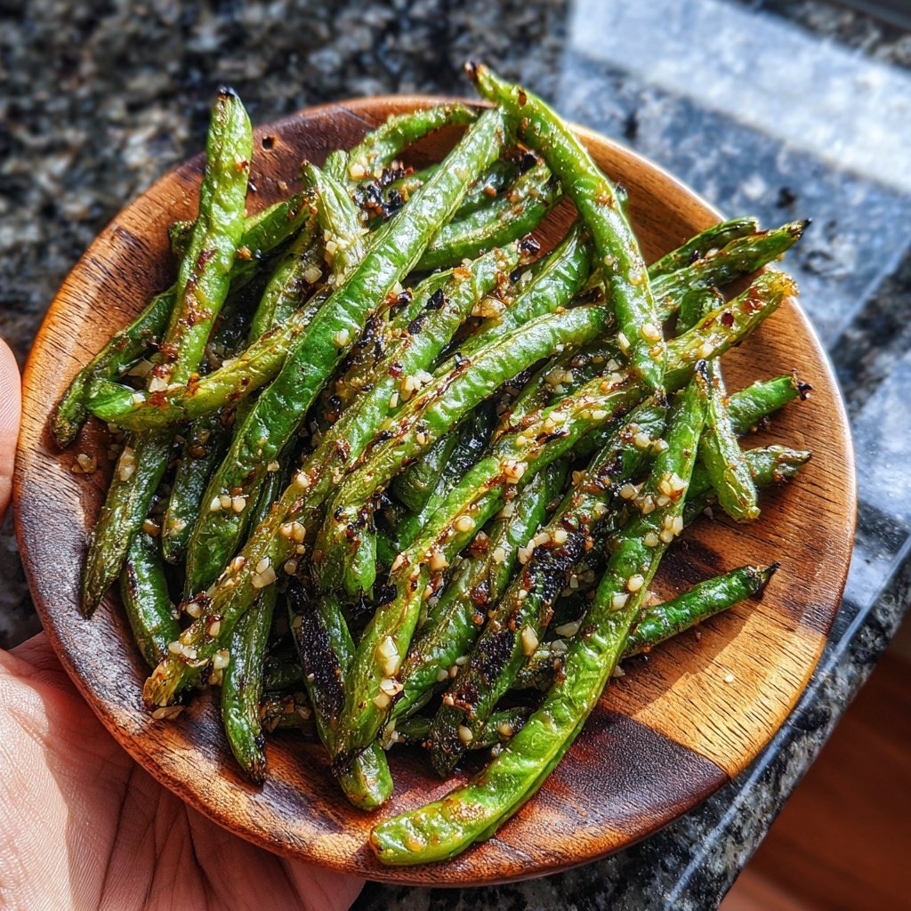 Crispy Garlic Green Beans